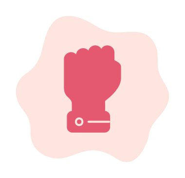 Yumruk simgesi basit vektör