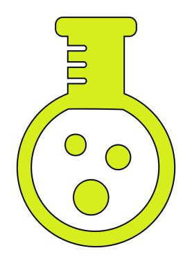 Zehir. Web simgesi basit illüstrasyon 