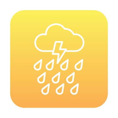 yağmur simgesi, vektör illüstrasyonu  