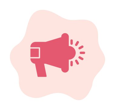 hoparlör, megafon simgesi. vektör çizim.  