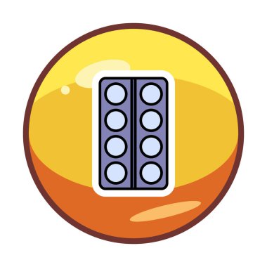 Modern İlaç simgesinin vektör illüstrasyonu                           