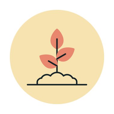 filizlenme simgesi, vektör illüstrasyonu  