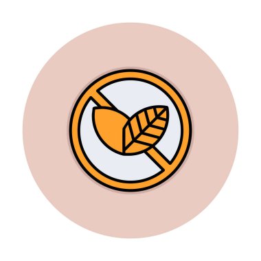 Basit Tütün Günü simgesi, vektör illüstrasyonu