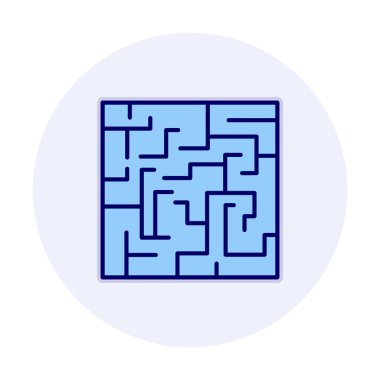 Labirent için labirent oyunu, çözüm. vektör