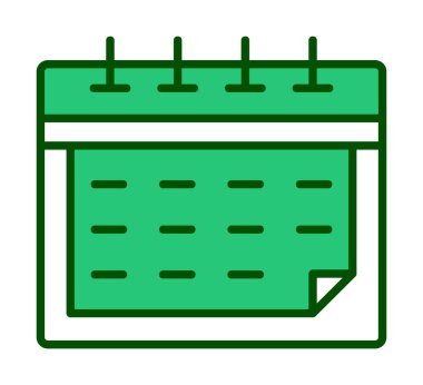 Takvim simgesi, vektör illüstrasyon tasarımı