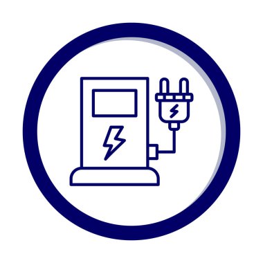 İstasyon simgesi tasarımı, vektör illüstrasyonu yükleniyor