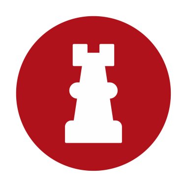 Satranç kalesi için vektör simgesi