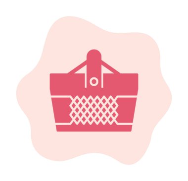 Sepet simgesi, vektör illüstrasyonu 