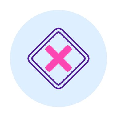 Tahriş simgesi için vektör illüstrasyonu  