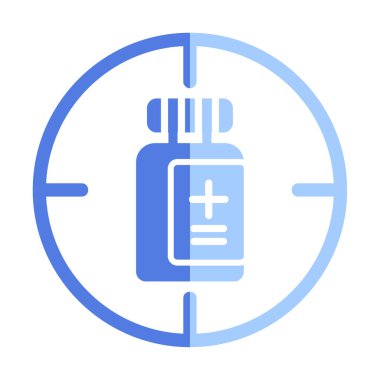 hedef simge, vektör illüstrasyonu basit tasarım