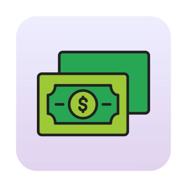 para düz simgesi, vektör illüstrasyonu