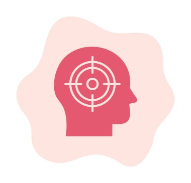 hedef simge, vektör illüstrasyonu basit tasarım