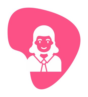 Psikiyatrist simgesi vektör illüstrasyonu