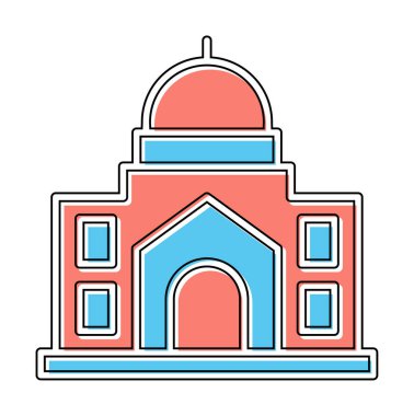 Cami bina simgesini, vektör çizim  