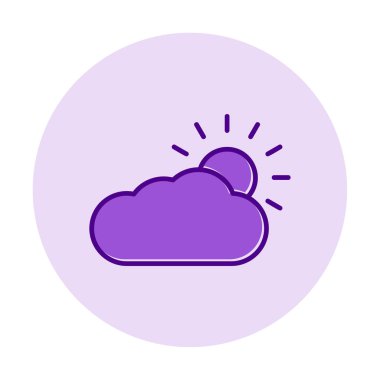 Hava durumu simgesi, vektör illüstrasyonu 