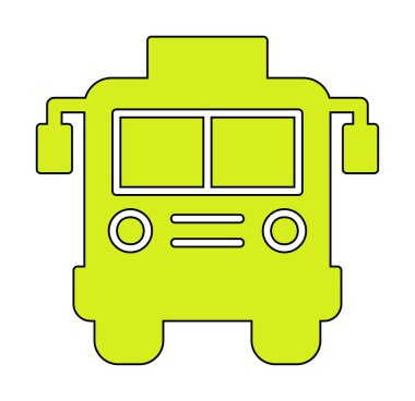 bus simgesi, vektör illüstrasyonu