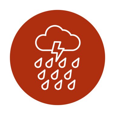 yağmur simgesi, vektör illüstrasyonu  