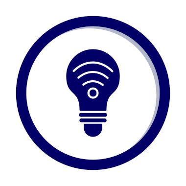 Ampul Ağı simgesi basit bir çizim. Akıllı Ampul                                                     
