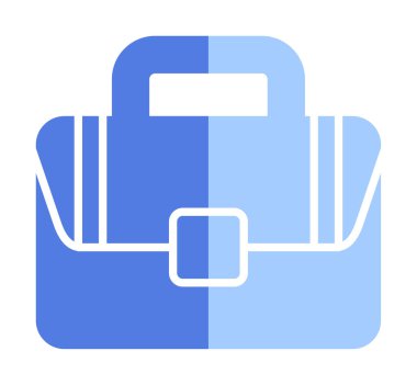 Çanta. Web simgesi basit illüstrasyon