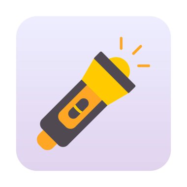 el feneri düz simge vektör çizim  