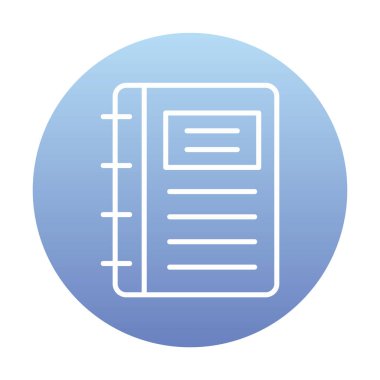 Not defteri web simge vektör çizim