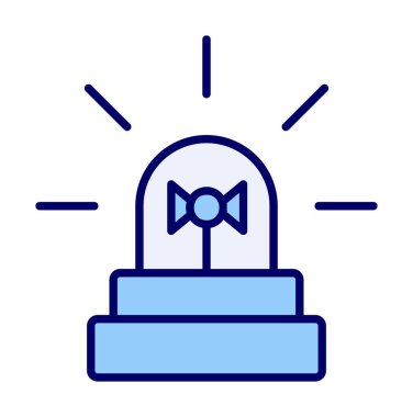 Siren simgesi, vektör çizimi 