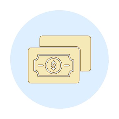 para düz simgesi, vektör illüstrasyonu