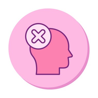 Yanlış vektör düz simgesi düşün 