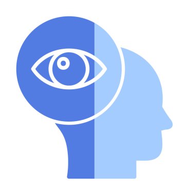 vizyon. Web simgesi basit illüstrasyon                 