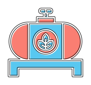 yakıt tankı ikonu vektör illüstrasyonu