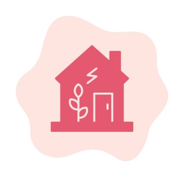 vector illustration of Green house icon 