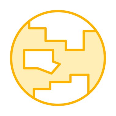 earth icon, vector illustration simple design