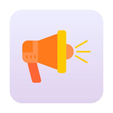 hoparlör, megafon simgesi. vektör çizim.  