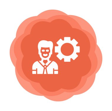 Basit düz yönetici satırı simgesi