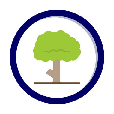 ağaç web simge vektör çizim