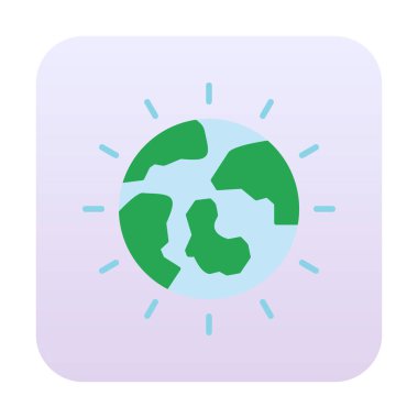 Dünya Günü ikon vektör illüstrasyonu