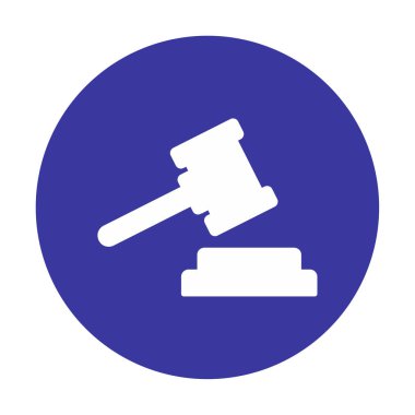 Basit yassı adalet yasası vektör illüstrasyonu