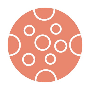 Dolunay düz ikonu. vektör illüstrasyonu 