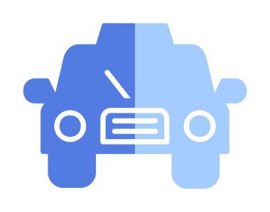 taksi simgesi vektör illüstrasyonu 