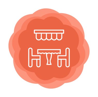 Restoran vektör illüstrasyonu, simge ögesi arkaplanı                                  