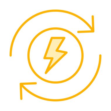 Güç. Web simgesi basit illüstrasyon