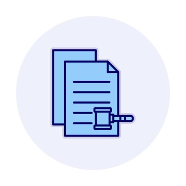 belgelerin vektör çizimi simgesi  