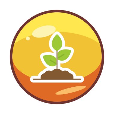 filizlenme simgesi, vektör illüstrasyonu  