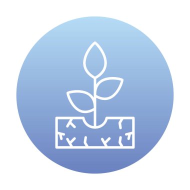 filizlenme simgesi, vektör illüstrasyonu  