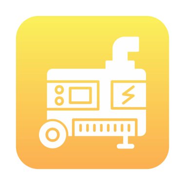 Elektrik Üretici simgesinin vektör çizimi                                        