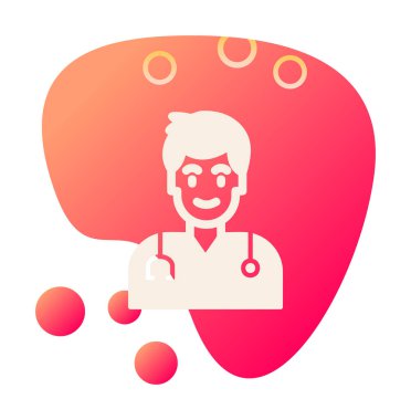 Doktor simgesinin vektör çizimi