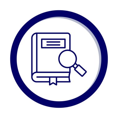 Basit Araştırma simgesi, vektör illüstrasyonu