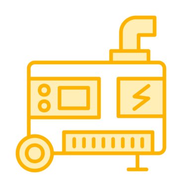 Elektrik Üretici simgesinin vektör çizimi                                        