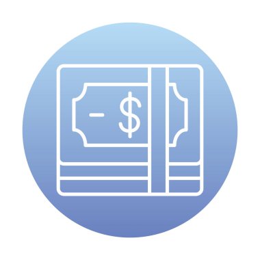 para düz simgesi, vektör illüstrasyonu