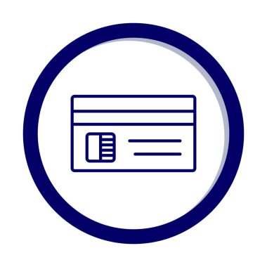 Düz kredi kartı ikonu. düz dizayn 